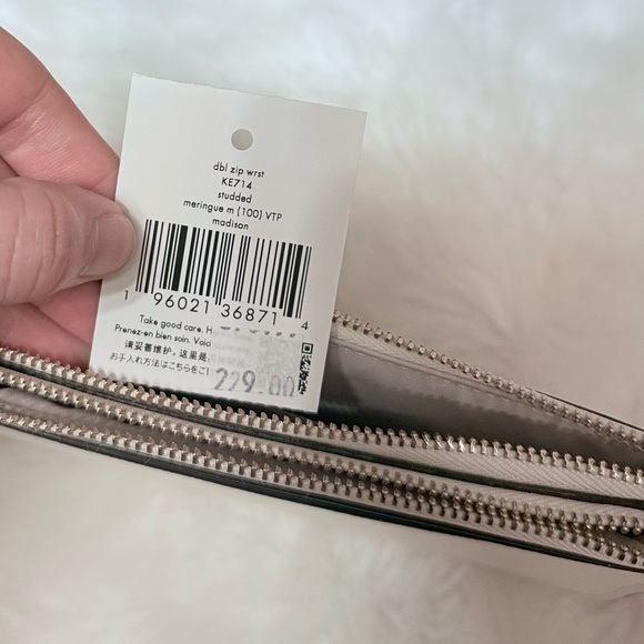 Kate Spade New York Madison Studded Double Zip Wristlet - Picture 5 of 7
